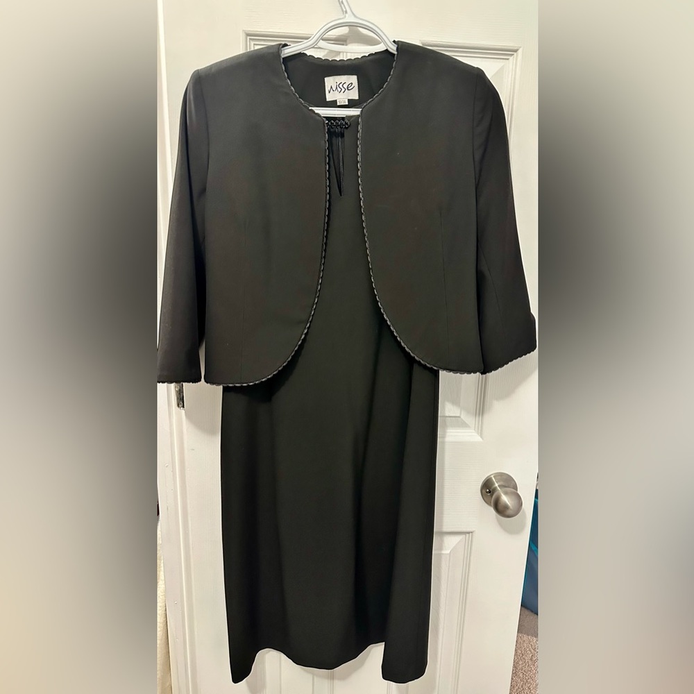 Nisse Black Dress with Jacket